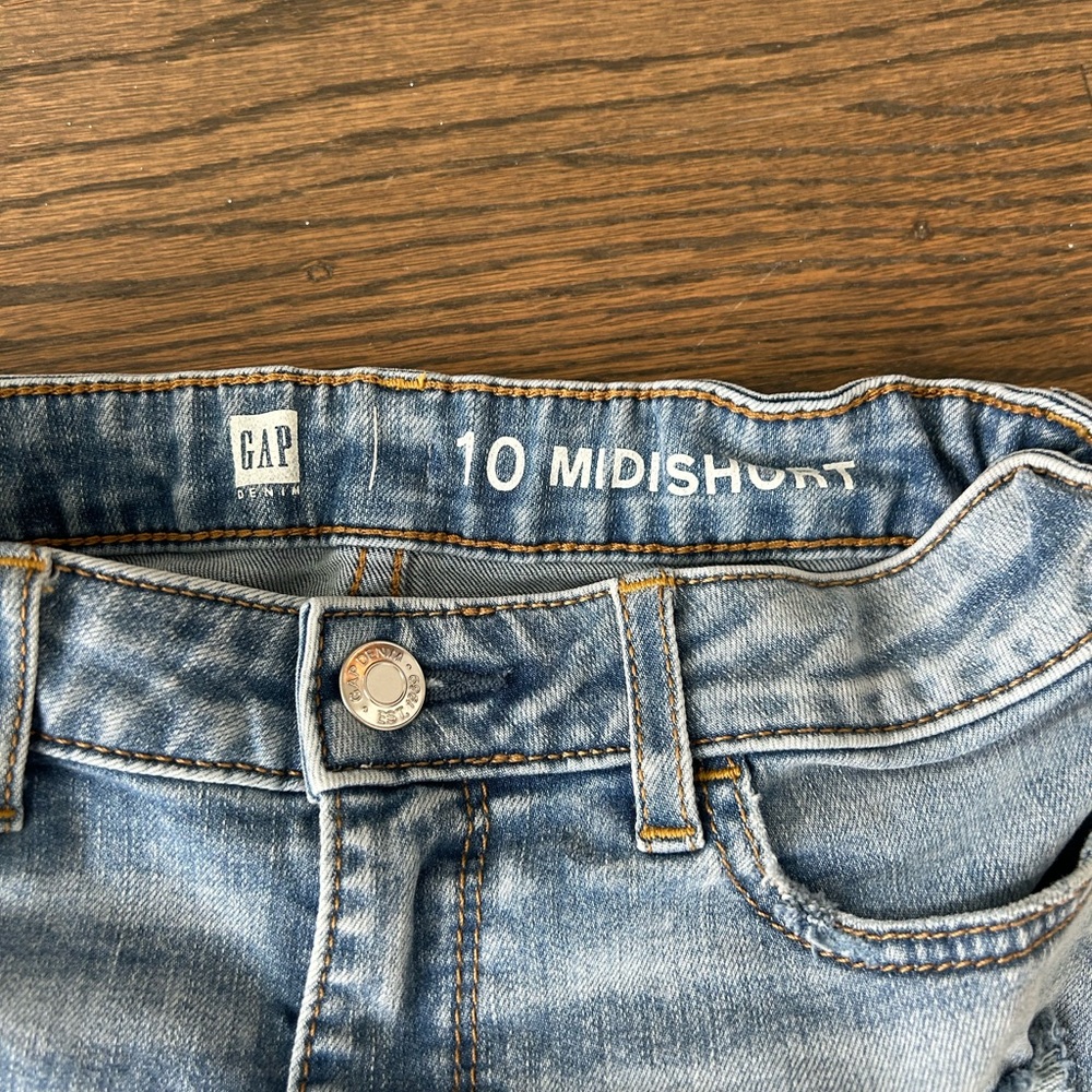 Denim Distressed Girls Shorts - Picture 3 of 4